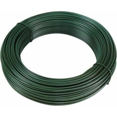 FILO FERRO ZINCATO PLASTIFICATO LEGATURE RETE RECINZIONI D MM 1,3X23 MT (18906) (1/3)