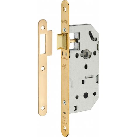 Thirard – Serrure monopoint encastrée 40mm – Coffre en acier embouti – Têtière ronde – Square 7mm – Installation réversible (1/3)