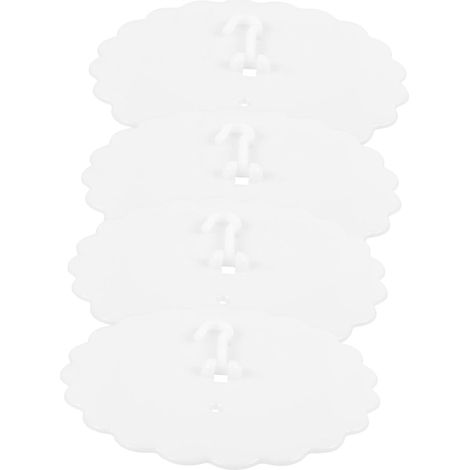 Lot de 4 crochets plafond en plastique pour ciel lit, chambre (1/5)