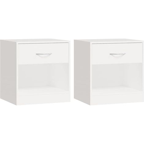 Maison Exclusive - Comodini 2 pz con Cassetto Bianchi (1/5)