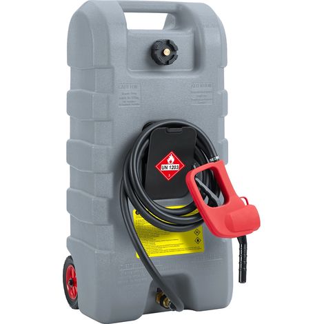 Réservoir de carburant, Pompe manuelle, Design portable, gris (1/2)