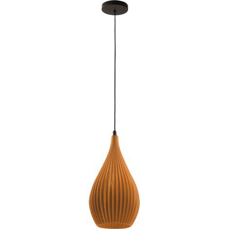 Suspension Lisa En Métal Et Plastique Végétal - Moutarde, Douille E27, Structure Élégante Et Durable, Ip20, 230 V - Design Line (1/3)