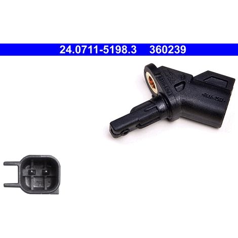 Capteur, vitesse de roue ATE 24.0711-5198.3 FORD 1223620 30748149 32301800