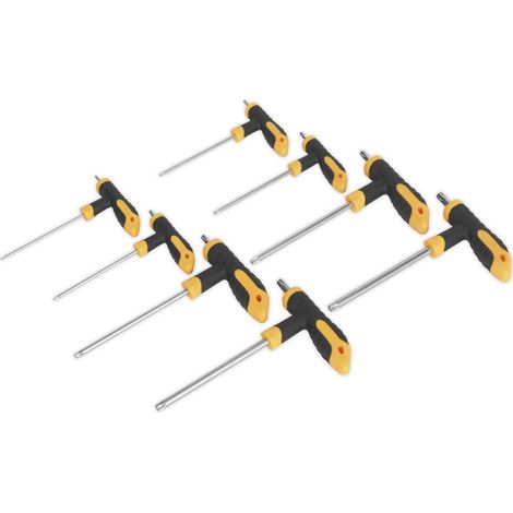 Sealey Siegen T-Handle TRX-Star Key Set 8pc S01070