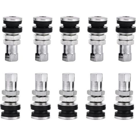 Tige De Valve Tubeless - TR161 - Aluminium - Pour Moto VTT Tondeuse Remorque Bateau Kart Hot Rod - 10 Pièces (1/3)