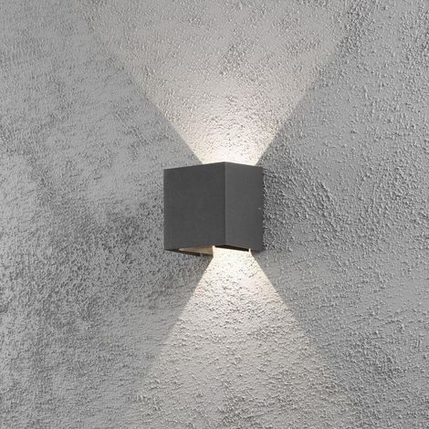 Konstsmide Cremona 7959-370 LED-Außenwandleuchte EEK: G (A - G) LED LED fest eingebaut 6 W Anthrazit (1/5)