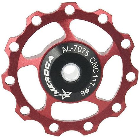 Polea de cambio de aluminio roja de 11 dientes (1/3)