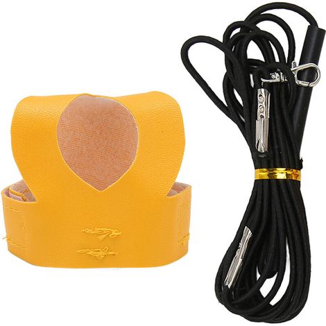 Jeffergarden Harnais pour oiseaux laisse en cuir artificiel gilet avec corde et poignée pour oiseaux perroquets perruches calopsittes M (1/5)