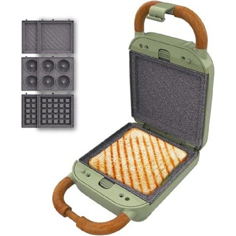 Cecotec Sandwichmaker Rock'nToast Retro One Green (1/5)