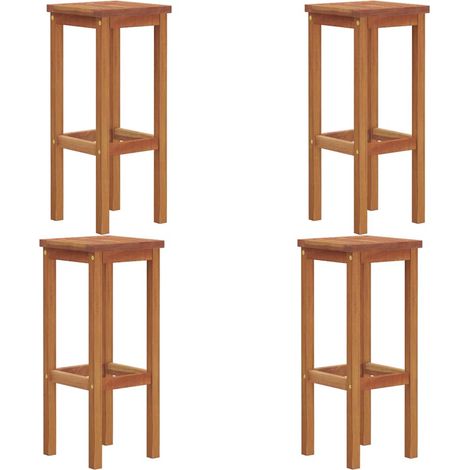 Maison Exclusive - Barhocker 4 Stk. Massivholz Akazie (1/5)