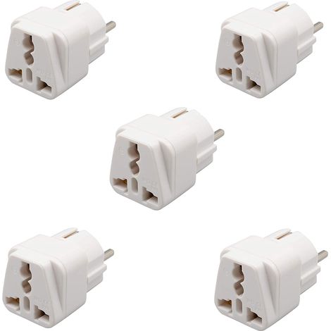 x Universal Adapter Converter to Connect All Devices to the French Plug (1/5)
