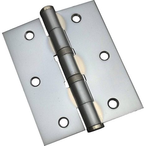 CERNIERA CON CUSCINETTI CROMO SATINATO mm 100 x 90 - sp.3