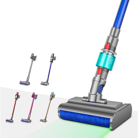 Testina di pulizia con luce laser per Dyson V7 V8 V10 V11 V15, rimuove le macchie ostinate dai pavimenti duri (1/4)