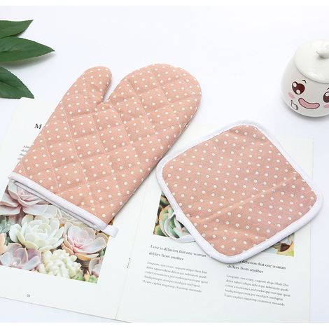 Lavable Gant Cuisine Four, Gants de Cuisine Antidérapants, Gant Cuisine Anti Chaleur pour Barbecue (1/5)