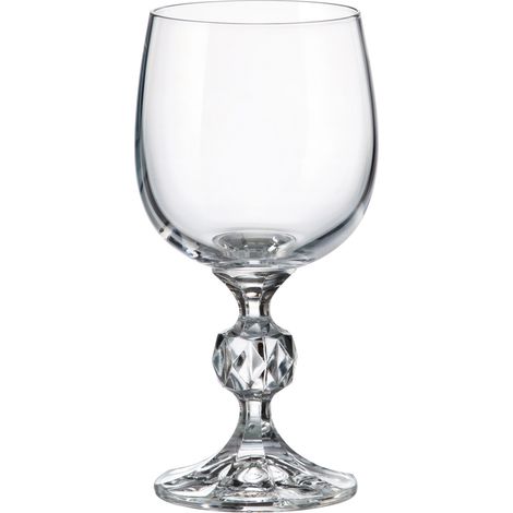 Lot de 3 verres à pied en cristallin 19cm, MATIGNON
