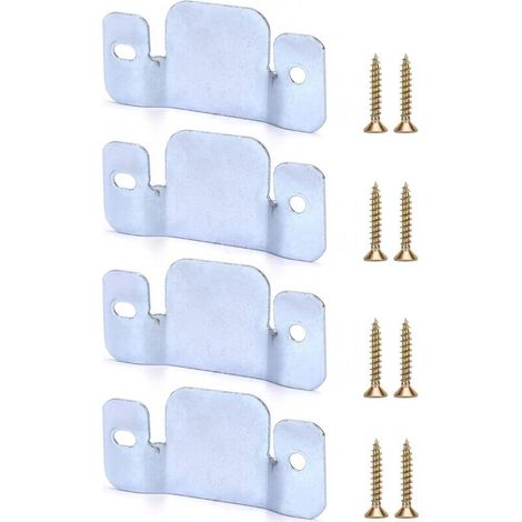 Befestigungswinkel, verzinkte Eisenverbinder, Schrauben inklusive, für Ecksofas (1/5)
