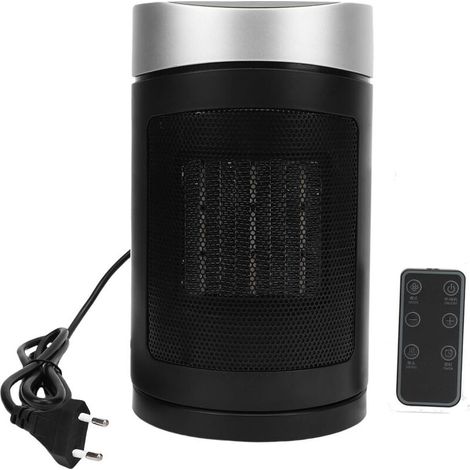 Jeffergarden Chauffage d'appoint 1500 W, écran tactile, PTC, chauffage rapide, oscillation à 70°, silencieux, portable, avec télécommande, prise UE 220 V, pour la maison ou le bureau (1/5)