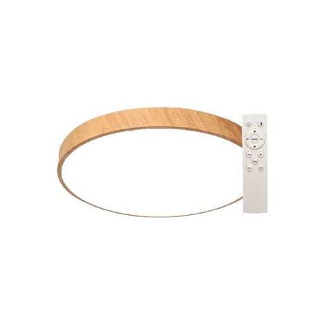 Plafón techo LED Andra redondo 30W 3000K a 6500K IP44 regulable Efecto madera (1/10)