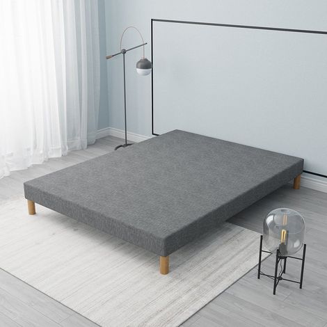 First Sommier 160x200 Tapissier Gris