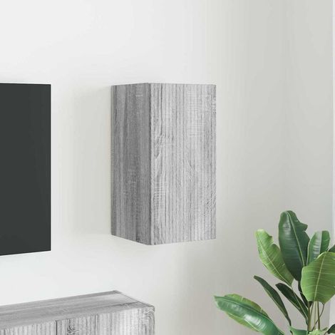 Meuble TV mural-Banc TV-Meuble Télé Gris Sonoma 30 x 31 x 60 cm Bois d'ingénierie (1/5)