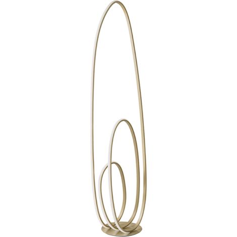 Piantana GOLDEN in metallo verniciato Oro a LED H160 cm (1/4)