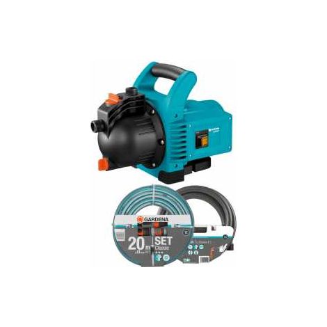 Gardena 171761 Gartenpumpen-Set 3000/4 Fördermenge 3100 l/h, 1717-61 (1/2)