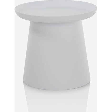Tavolino rotondo in polipropilene da salotto Talik - Bianco (1/4)