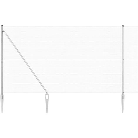Maison Exclusive - Schweißdrahtzaun mit Spikes 10 x 1,6 m (B x H)
