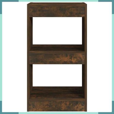813584 Bibliothèque/Séparateur de pièce Chêne fumé 40x30x72 cm (1/5)