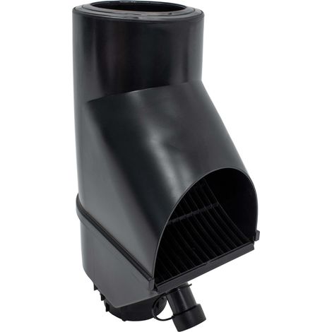 Jardinion Regenwasserfilter, Fallrohr Laubabscheider, 30,5 x 12 x 17,5 cm Regenwassersammler für Fallrohr DN75, DN85, DN100 - Schwarz
