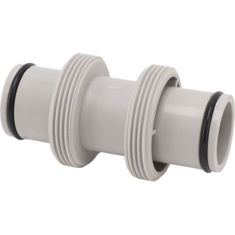 Adaptateur de tuyau piscine 3.8x3.8x11.4cm raccord droit 1.5po à 1.5po connecteur de durite fileté pour piscine hors-sol Intex (1/5)