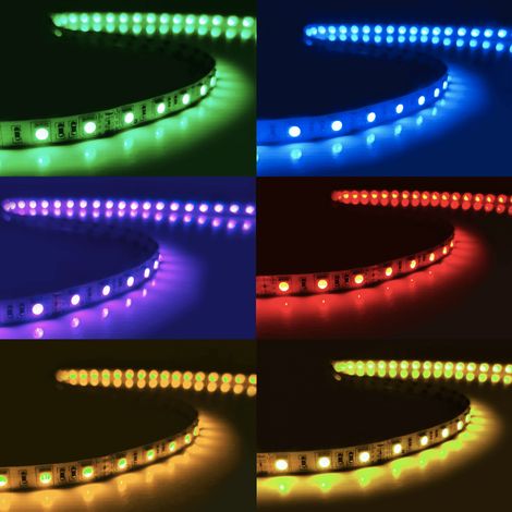 Ruban LED RGB 24V 5M 5050 IP20 60LED/m - SILUMEN (1/5)
