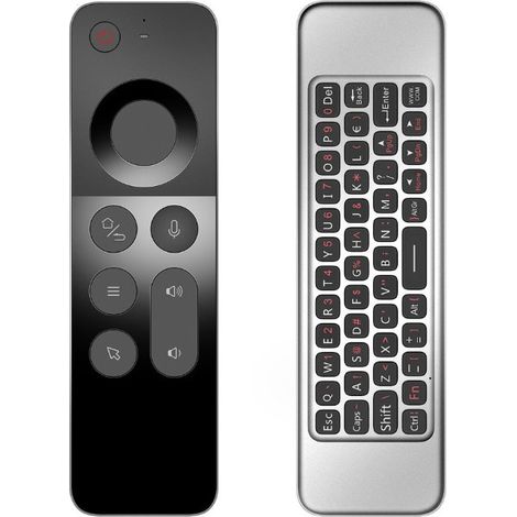 W3 2.4G Voice Mouse Remote Control Mini Wireless Keyboard Remote Controller per Android TV Box/Windows/Mac/Linux