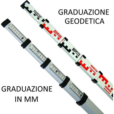MISURATORE TELESCOPICO METRICA AD ASTA MT.5