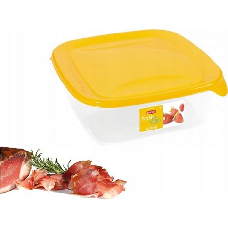 Curver Fresh&Go Lebensmittelbehälter 0,80l gelb-transparent (1/5)