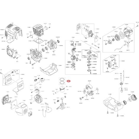 Kit de segmentos estándar KAWASAKI, diámetro 34 mm 011509