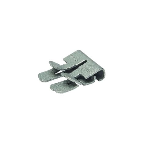 Agrafe de mise à la terre pour installations photovoltaïques – Acier trempé – Boîte de 100 – Compatible avec câbles 6 mm² – 710369 – Bizline