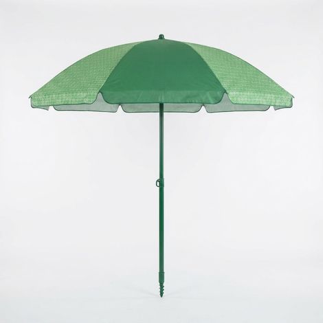 Ombrellone Medina Parasole da Giardino Esterno Terrazzo Spiaggia Ø200cm Verde