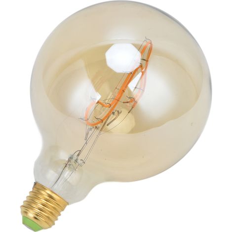 Ampoules LED G125 E27/E26 à filament transparent 4W, dimmables, en forme de note de musique, pour lustre, lumière chaude, 220 V, croche (1/5)