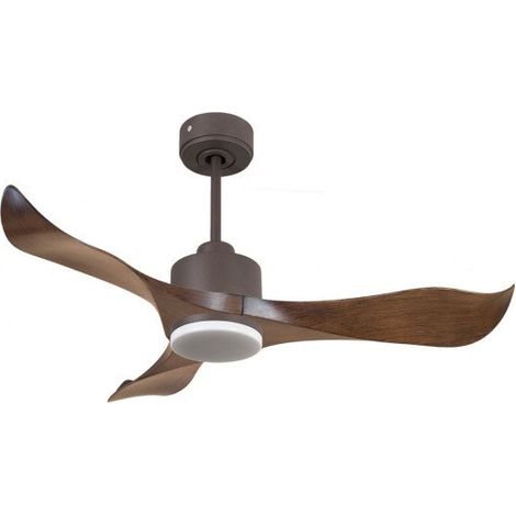 Modulo de KlassFan - Ventilateur de plafond DC Led Chocolat pales marrons thermostat 10 à 15m² KlDC6SlimP1WoL1Chocslim (1/5)