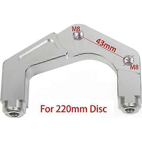 Disque de frein 220 mm, étrier 3 trous, étrier de frein RPM 4 pistons, fixation radiale pour Yamaha Aerox Nitro BWS 100 Jog 50 Ebike - support en V (1/5)