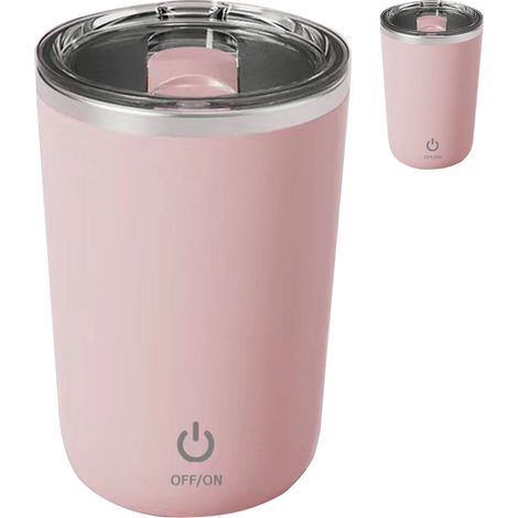 Tasse à café magnétique automatique de 350 ml, lavable, avec revêtement intérieur en acier inoxydable, idéale pour le lait.