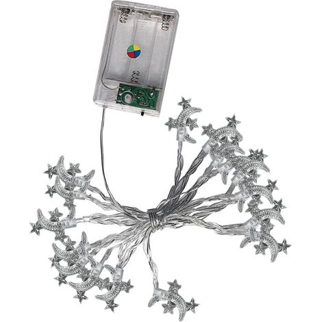 Guirlande Lumineuse LED - 30 Metres - 20 Ampoules - Alimentation Piles - Decoration Interieure Fetes - x1 (1/4)