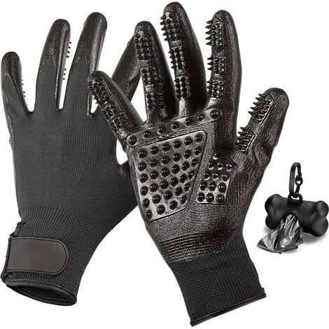 pet hair remover gloves for dogs cats pet care when molting cleaning gloves pet brush grooming gloves pet grooming gloves massage gloves for pets (1/5)