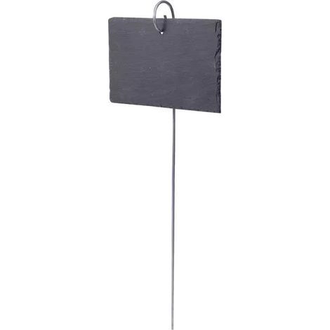 10 Pcs Étiquettes Plantes en Ardoise pour Plantes, Marqueurs de Plantes de Jardin,Étiquettes Naturelles avec Piquets en Métal et Stylos à Craie pour Cour, L'extérieur &Serre (1/5)