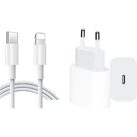 Tête de charge PD20W + câble USB-C et Lightning de 1 mètre [avec emballage] (1/5)