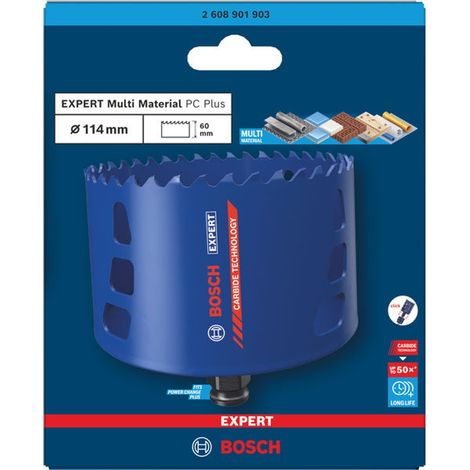 Bosch EXPERT Lochsäge Multi Material Power Change Plus, 114 x 60 mm