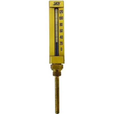 Sika Maschinenthermometer mit Außengewinde / Aluminiumgehäuse eloxiert