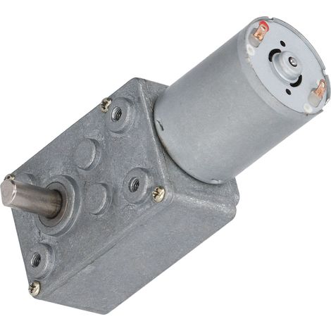 Moteur à engrenage à vis sans fin 24 V à couple élevé, réducteur de vitesse électrique, moteur 55 tr/min (1/5)
