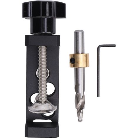 Jeffergarden Gabarit de perçage pour profilés en aluminium à double trou, série 20, 30 et 40 outil auxiliaire de poinçonnage (1/5)